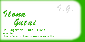 ilona gutai business card